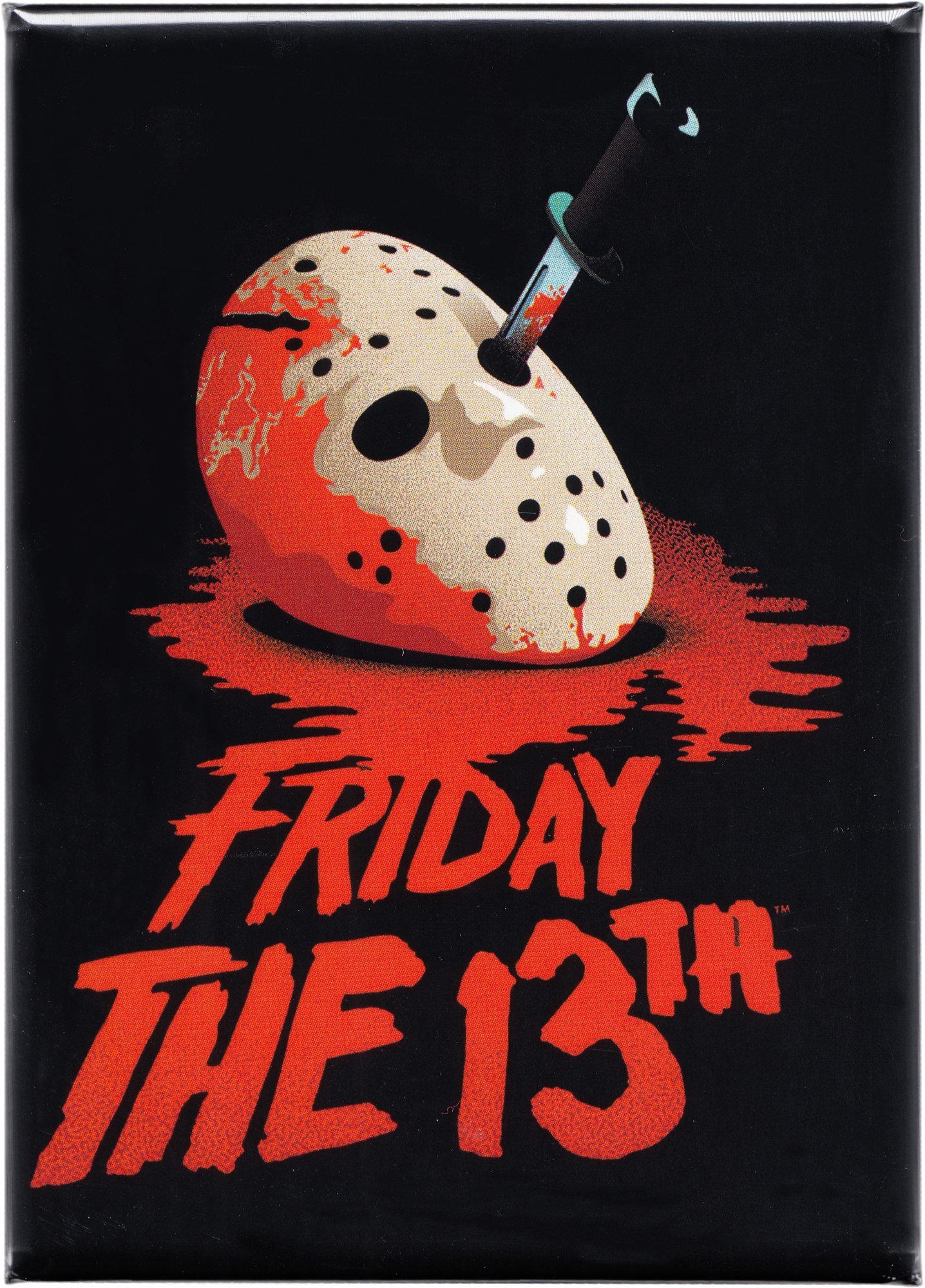 Friday The 13th Jason's Bloody Mask And Knife - Magnet