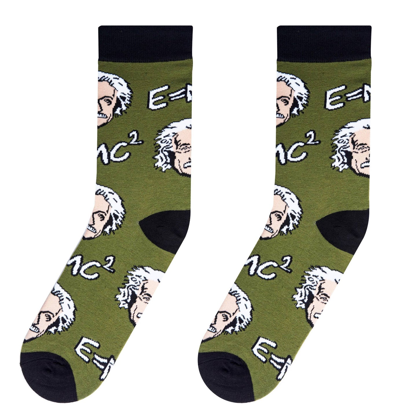 Einstein - Mens Crew Folded - Crazy Socks