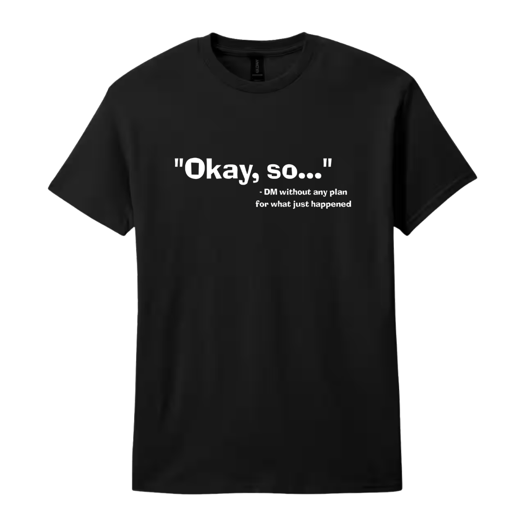 "Okay, so..." T-Shirt