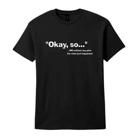 "Okay, so..." T-Shirt