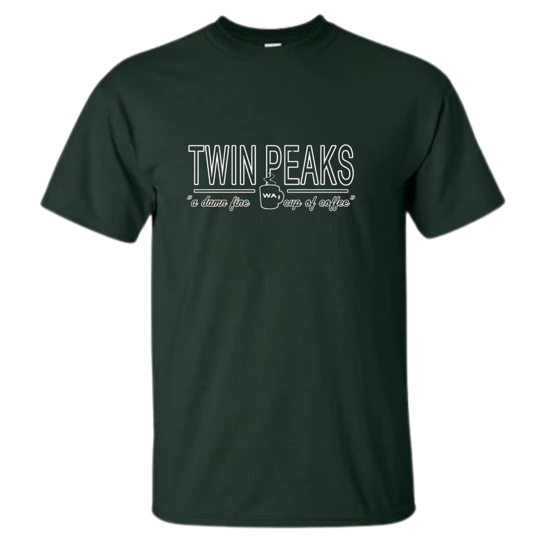 Twin Peaks, WA Souvenir T-Shirt (Green)