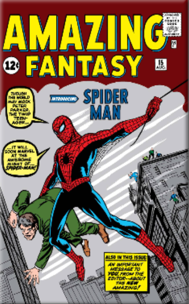 Amazing Fantasy #15 Spider-Man First Appearance - Magnet